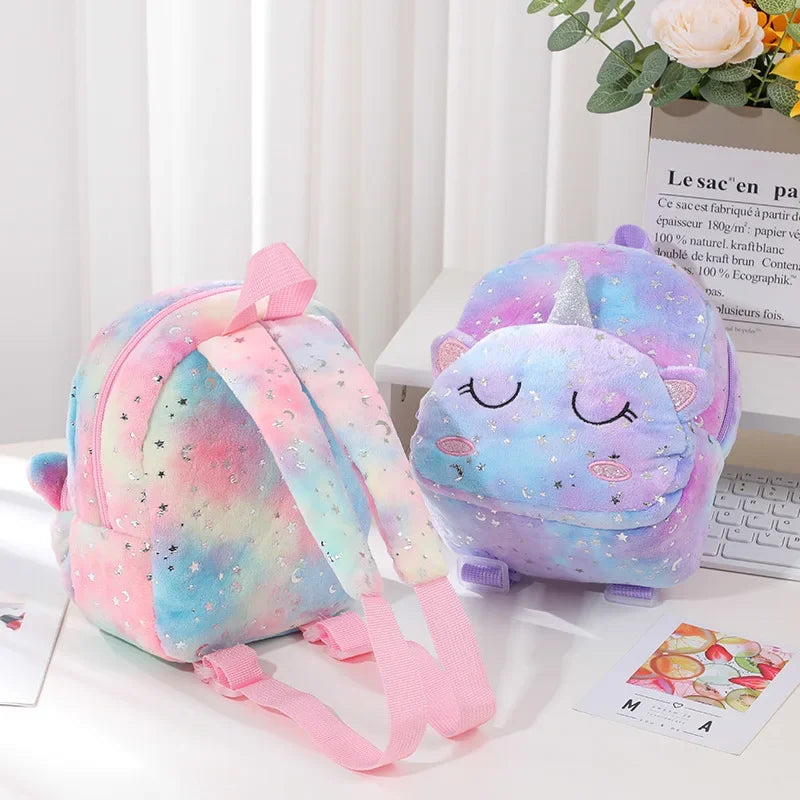 Dein lila Einhorn Rucksack mit großen Augen!