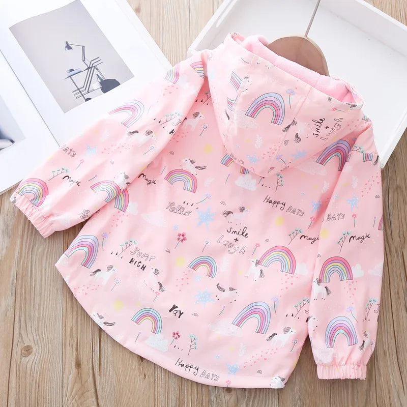 Deine zauberhafte Regenbogen Einhorn Jacke