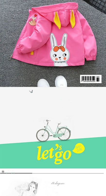 Deine fröhliche Einhorn Jacke in Blau!