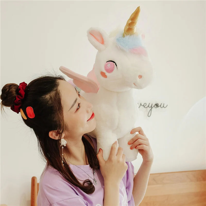Dein kuscheliges Einhorn Kissen mit Flügeln!