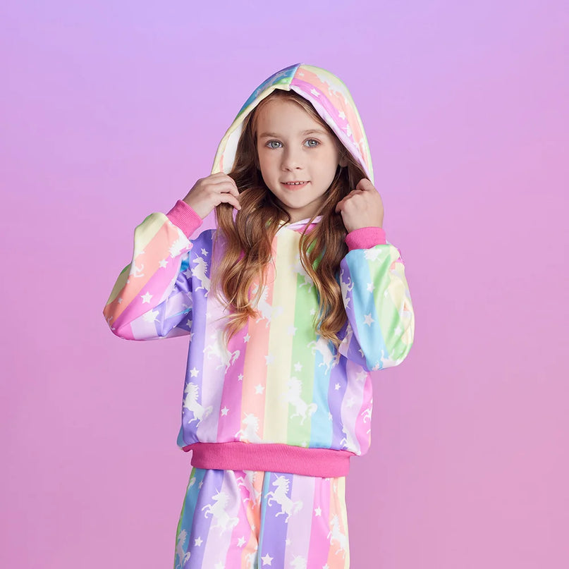 Dein bunter Einhorn Hoodie für strahlende