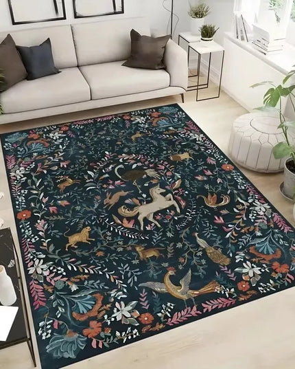 Dein magischer Einhorn Teppich mit Pflanzen!