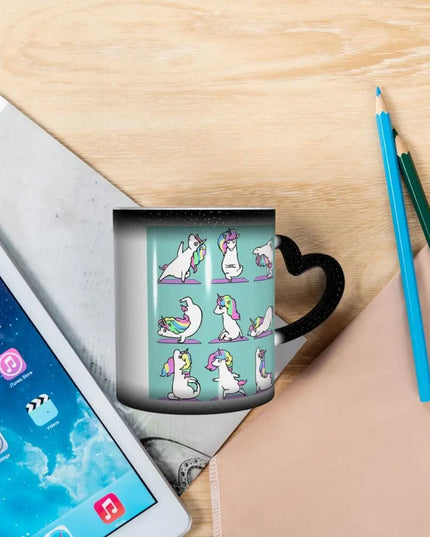 Blaues Einhorn-Glück: Deine Yoga-Tasse!