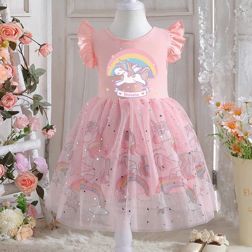 Dein bezauberndes Einhorn Kleid mit bunten