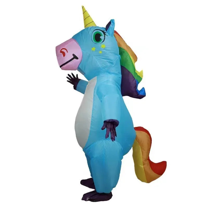 Das rosa Aufblasbares Einhorn Kostuem!