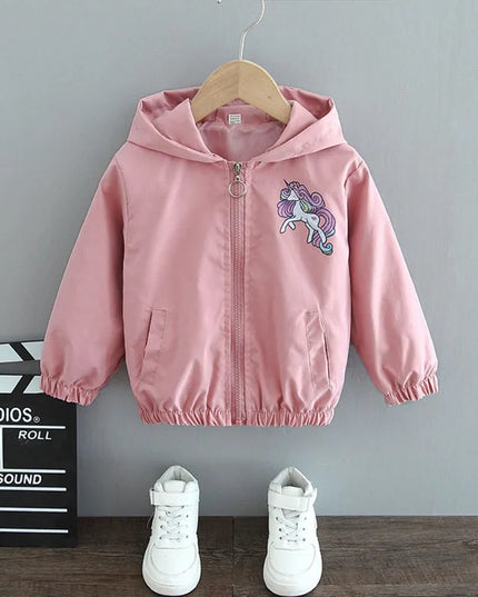 Deine fröhliche Einhorn Jacke in Blau!