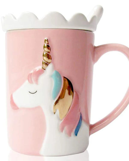 Deine zauberhafte Einhorn Tasse mit Deckel!