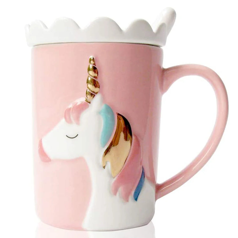 Deine zauberhafte Einhorn Tasse mit Deckel!