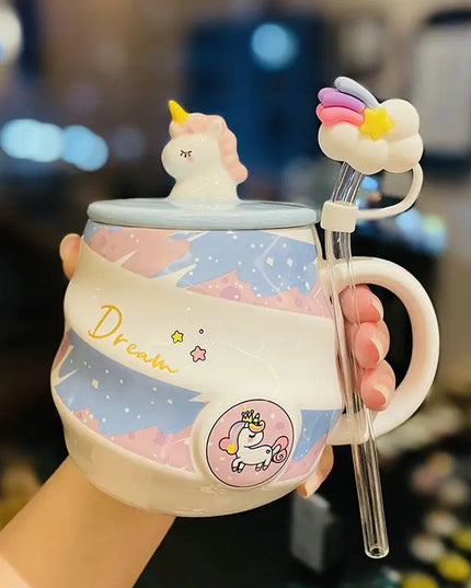Deine süße Einhorn Tasse mit Löffel!