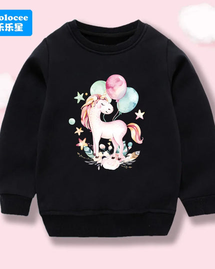 Dein Einhorn Hoodie in Lila – einfach