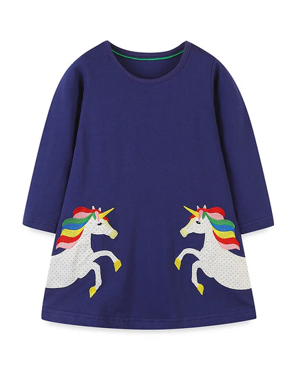 Einhorn Ring mit verspielten Tiermotiven aus Baumwolle für Kinder, ideal für kleine Einhorn-Fans