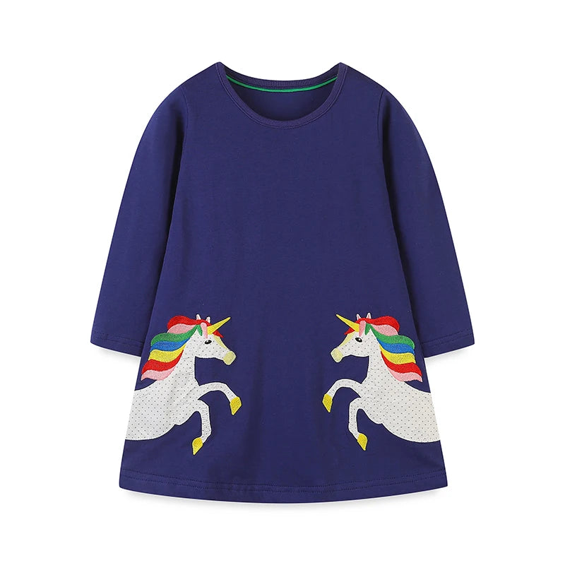 Einhorn Ring mit verspielten Tiermotiven aus Baumwolle für Kinder, ideal für kleine Einhorn-Fans