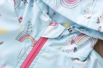 Deine bunte Regenbogen Einhorn Jacke!