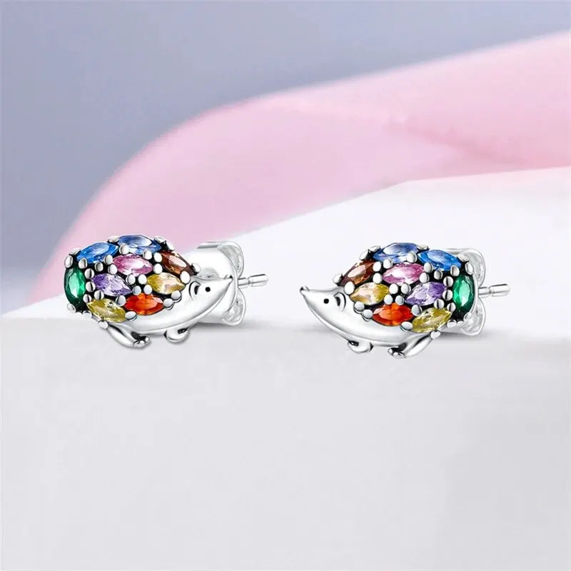 Süße Einhorn Ohrstecker aus 925 Silber