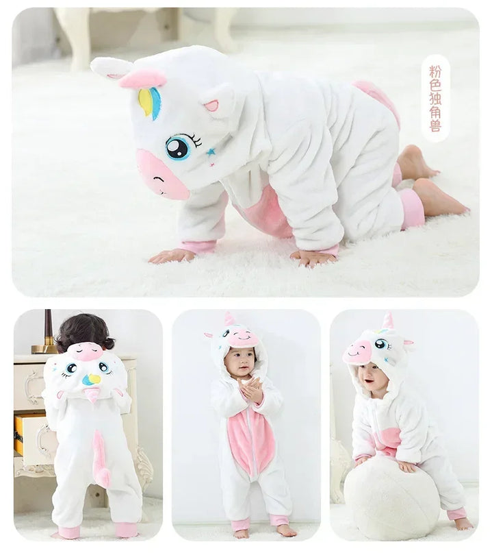 Regenbogen-Einhorn Kuschelanzug für dein