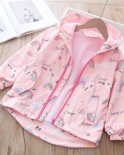Deine bunte Regenbogen Einhorn Jacke!