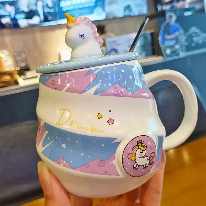 Deine magische Einhorn Tasse mit Löffel!