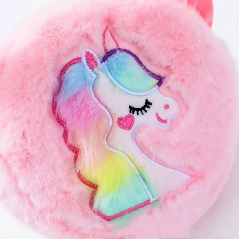 Deine kuschelige Einhorn Plüsch-Tasche