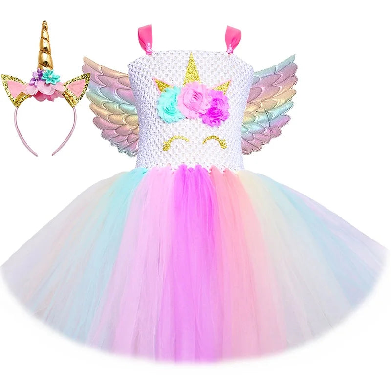 Dein süßes Einhorn Tutu Kostüm in Pastell!