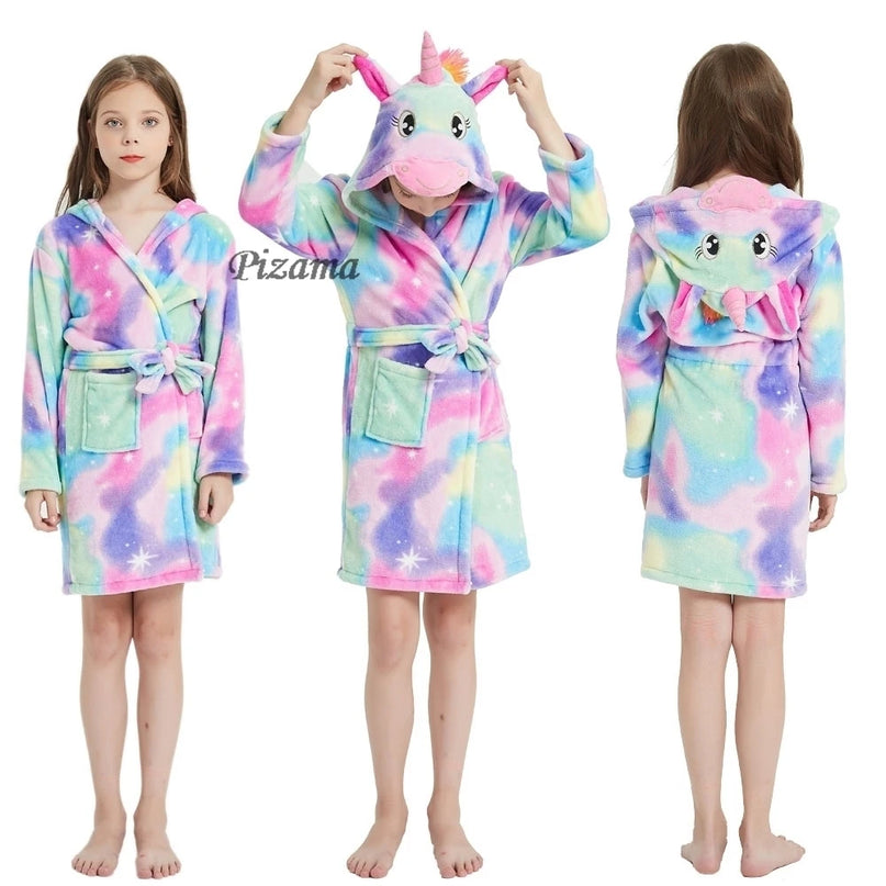 Funkelnder Einhorn Pyjama mit rosa Sternen