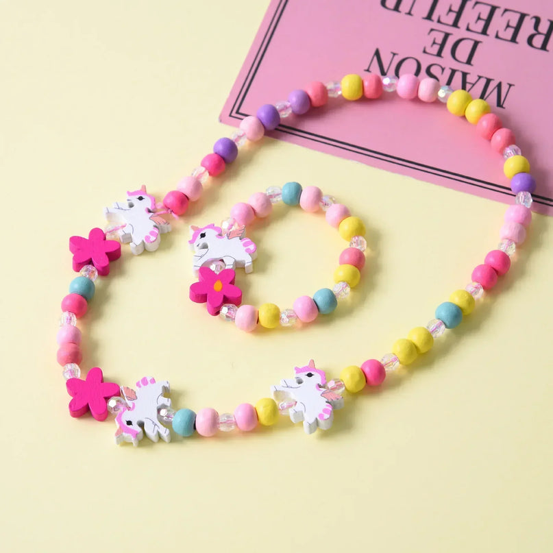 Perlen-Traum: Dein Einhorn Armband & Kette