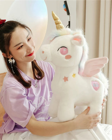 Dein kuscheliges Einhorn Kissen mit Flügeln!