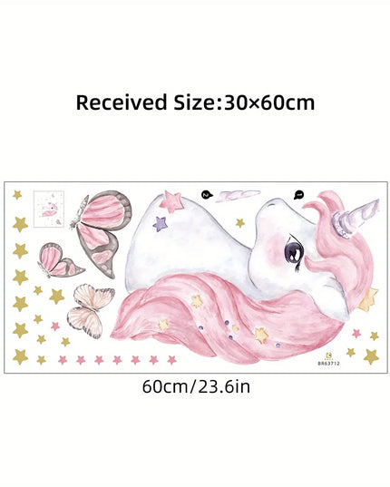 Süsses Einhorn Wandtattoo für dein Zimmer
