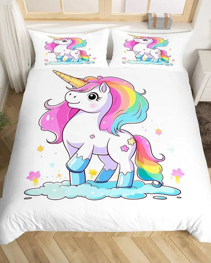 Deine Einhorn Bettwäsche für lila