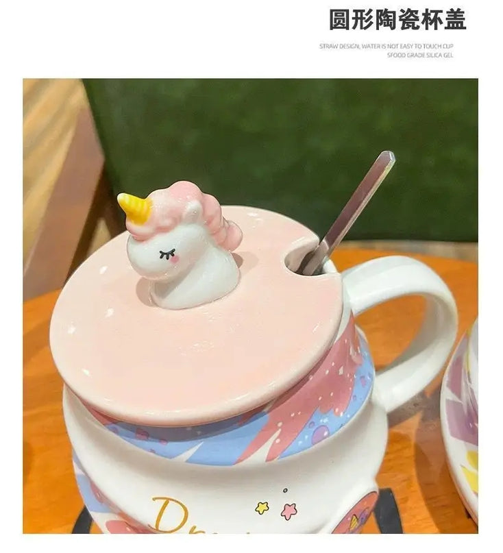Deine süße Einhorn Tasse mit Löffel!