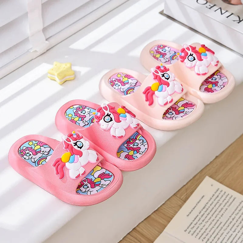 Hautfarbene Einhorn Hausschuhe für Kids!