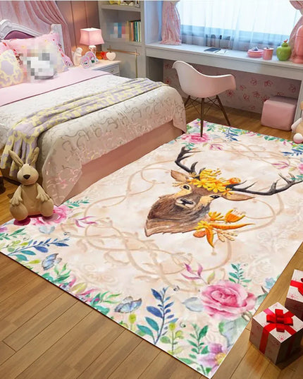 Dein Einhorn Teppich mit pinkem Schloss!