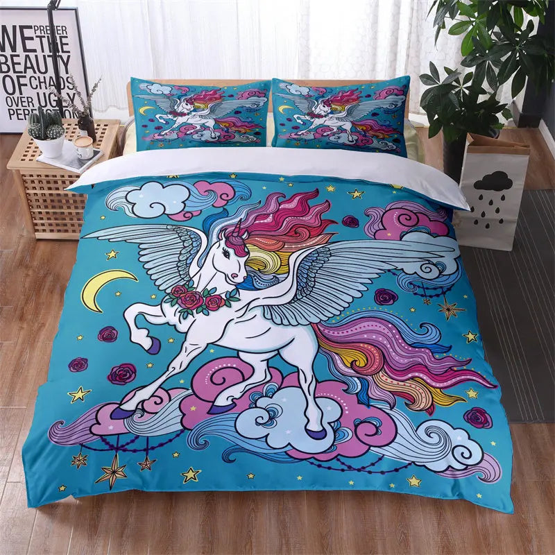 Dein leuchtendes Einhorn Bettwäsche-Set!
