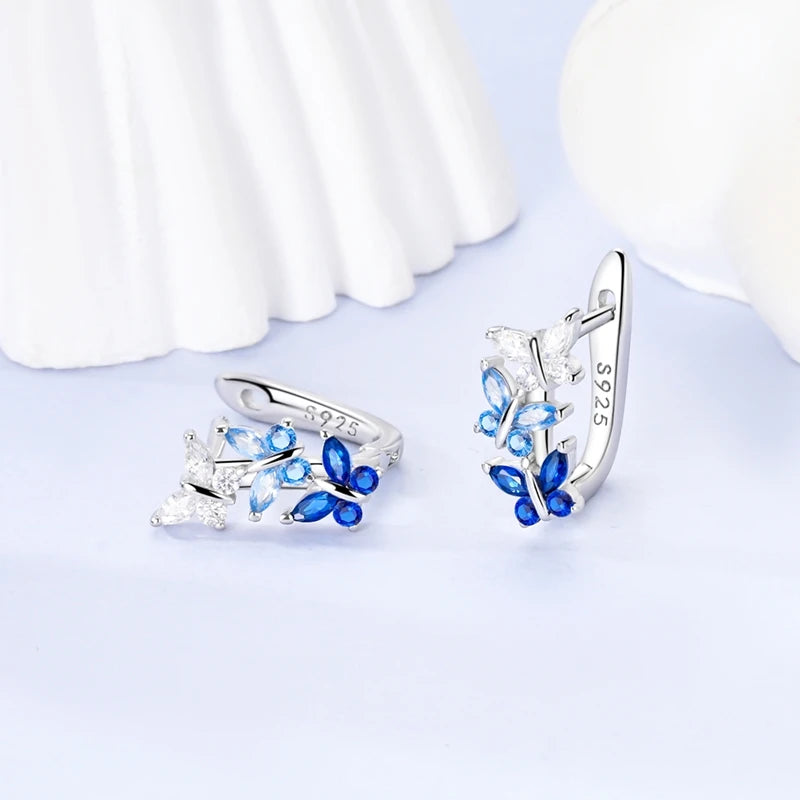 Süße Einhorn Ohrringe mit blauen Augen!