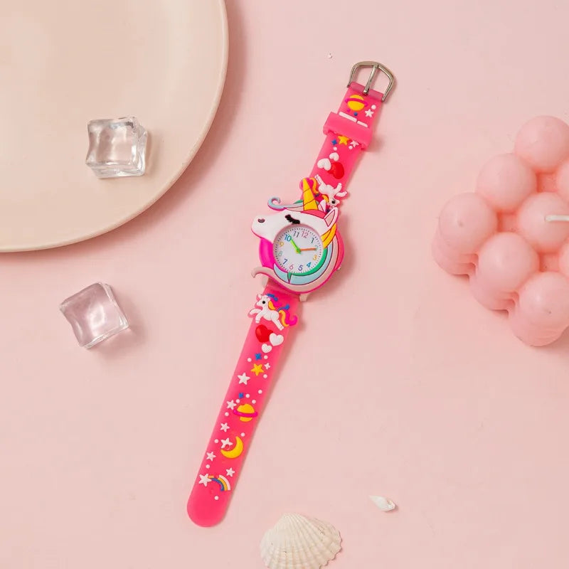 Deine 3D Einhorn Uhr für coole Kids