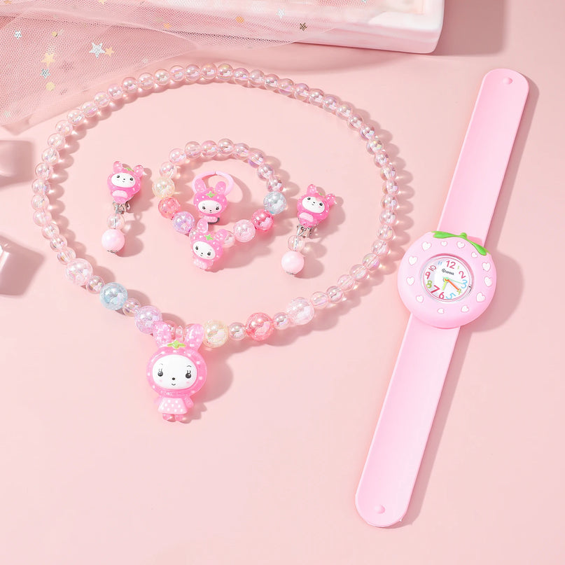 Deine Einhorn Uhr mit Regenbogen-Kronen-Set!