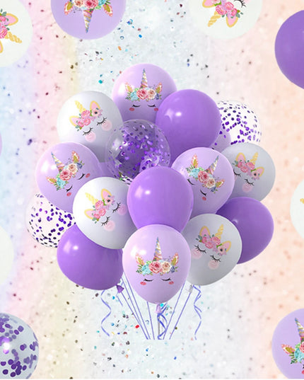 Konfetti-Zauber mit Einhorn Deko Ballons!