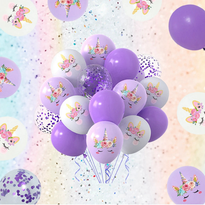 Konfetti-Zauber mit Einhorn Deko Ballons!