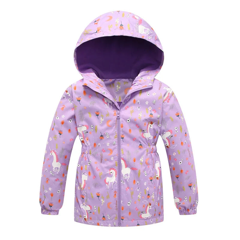 Deine wasserfeste Einhorn Jacke mit Kapuze!