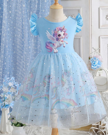Dein bezauberndes rosafarbenes Einhorn Kleid