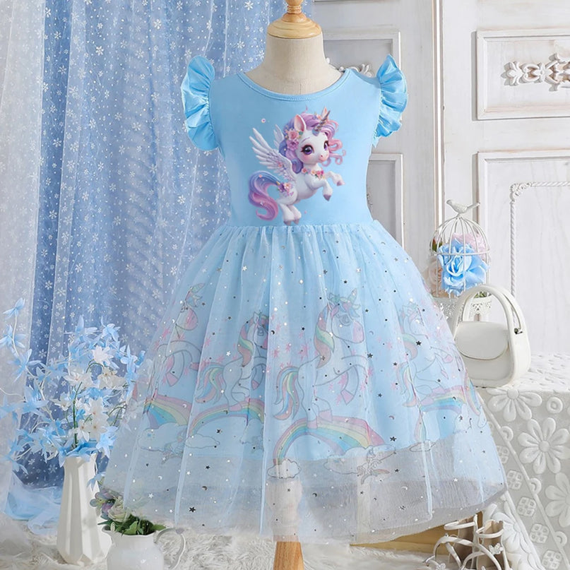 Dein bezauberndes rosafarbenes Einhorn Kleid