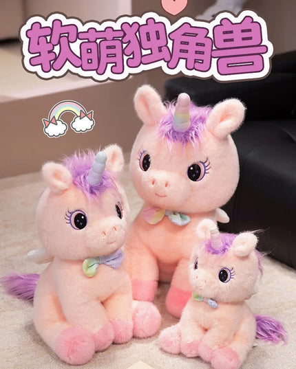 Dein süßer Regenbogen Engel Einhorn Kissen!