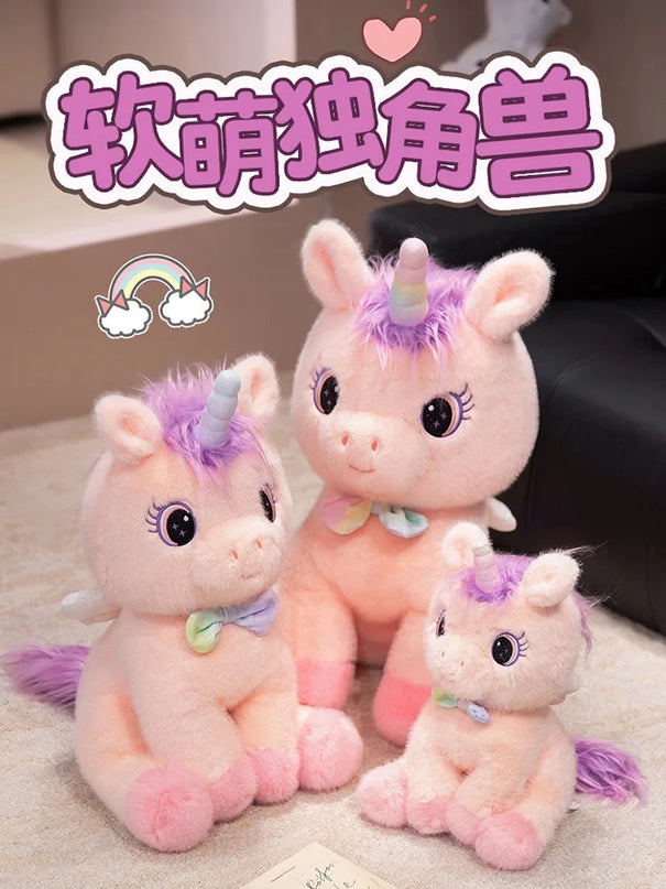 Dein süßer Regenbogen Engel Einhorn Kissen!