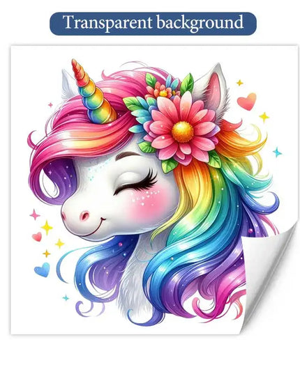 Dein Einhorn Wandtattoo Regenbogen-Zauber!