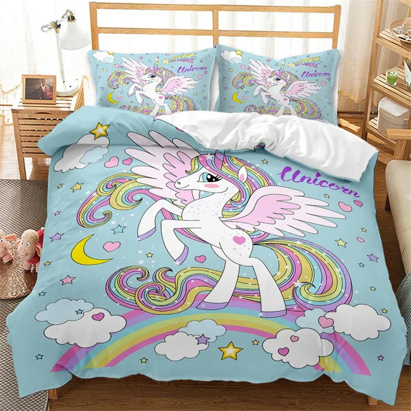 Dein leuchtendes Einhorn Bettwäsche-Set!