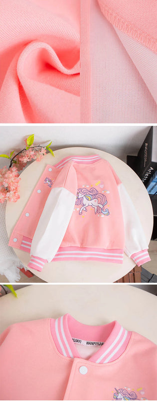 Deine sportliche Einhorn Baseball Jacke!
