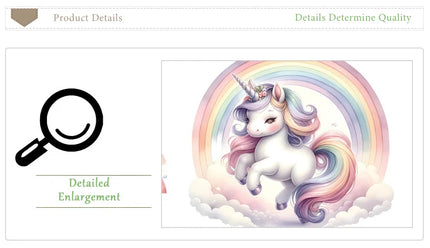 Dein Einhorn Wandtattoo für süße Träume!