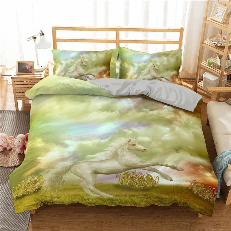 Flieg mit dieser Einhorn Bettwäsche in deine