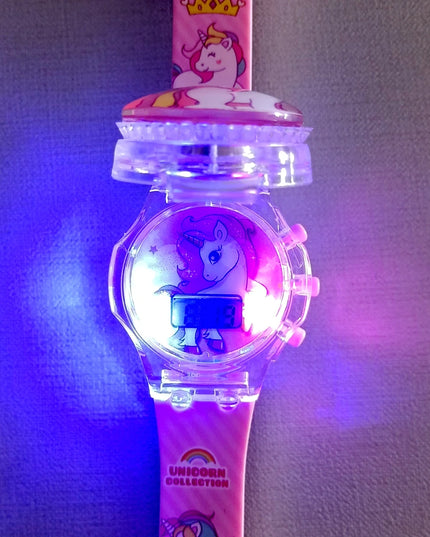 Deine leuchtende Einhorn Uhr mit Musik