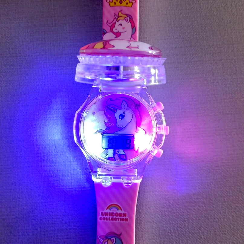 Deine leuchtende Einhorn Uhr mit Musik
