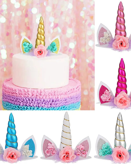 Glamouröser Einhorn Backform Topper